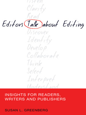 cover image of Editors Talk about Editing